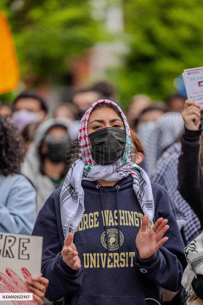 Gaza Campus Protests Spread Across The US - Washington