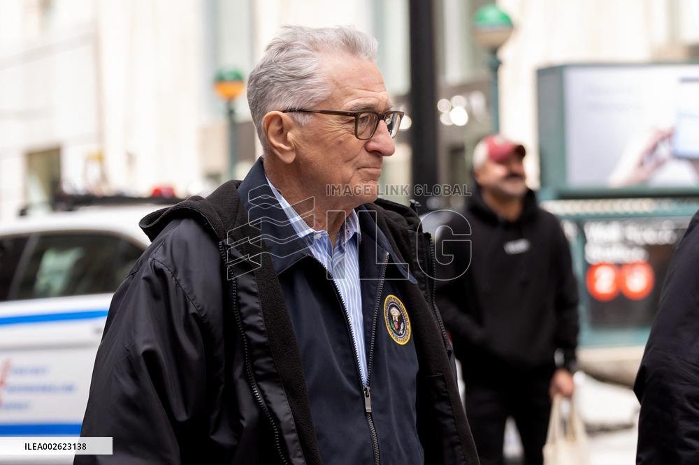 Robert De Niro On Zero Day Set - NY