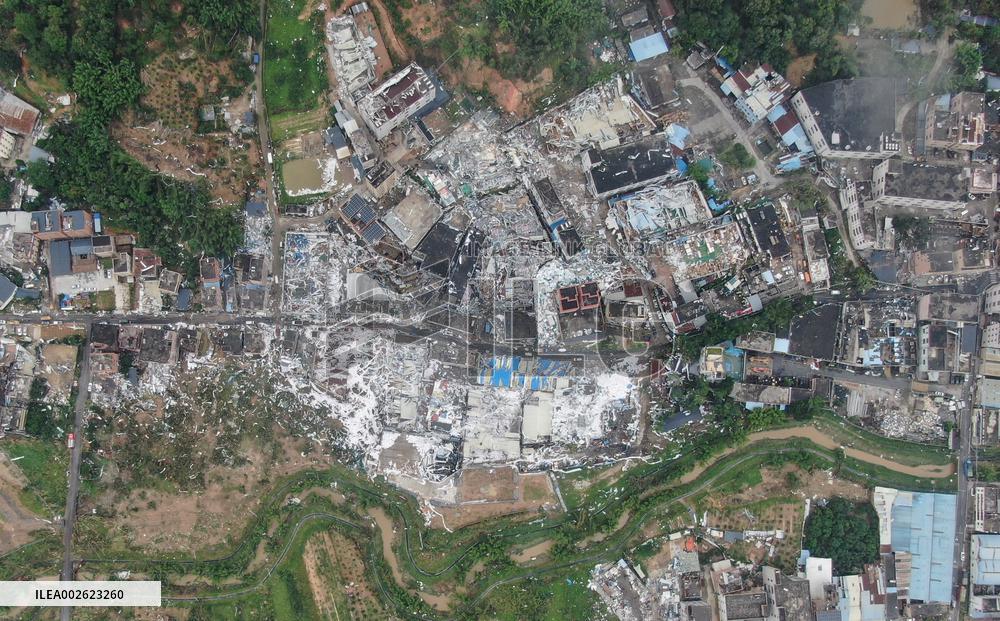 (SPOT NEWS)CHINA-GUANGDONG-TORNADO-AFTERMATH (CN)