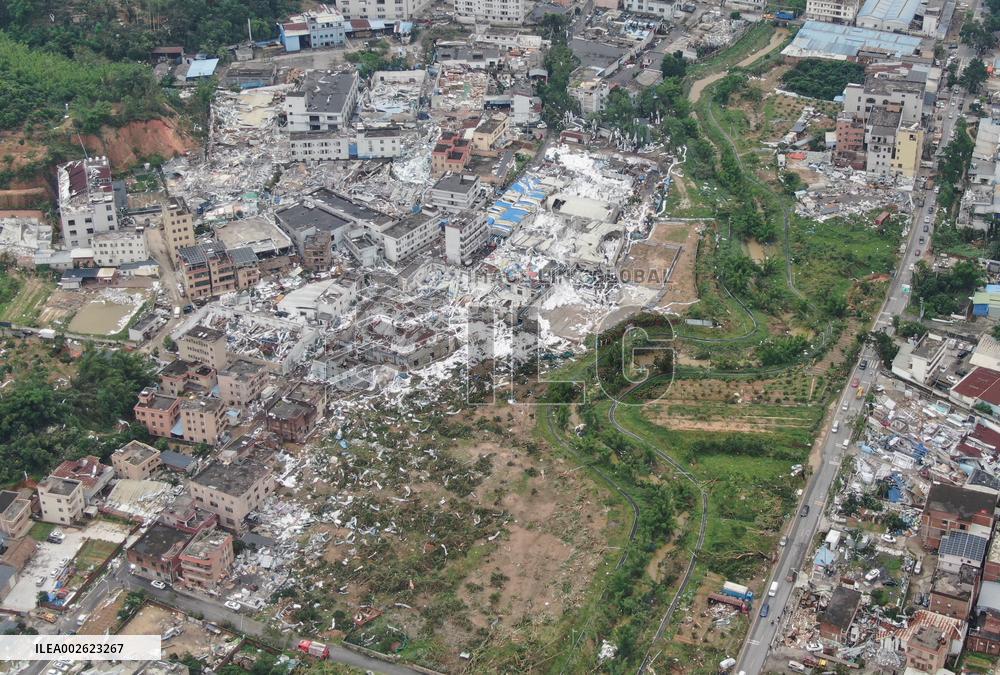 (SPOT NEWS)CHINA-GUANGDONG-TORNADO-AFTERMATH (CN)