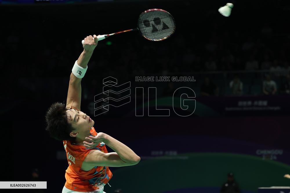 (SP)CHINA-CHENGDU-BADMINTON-THOMAS CUP-IINDONESIA VS THAILAND(CN)