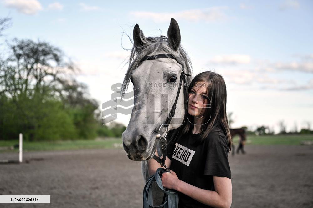 Horse training on Khortytsia island