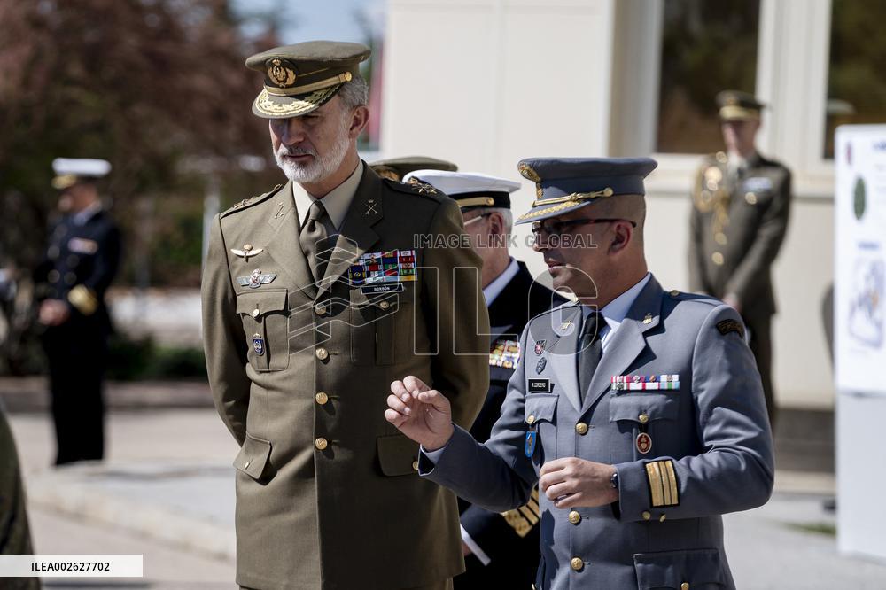 King Felipe Visits NATO's IED Center of Excellence - Madrid