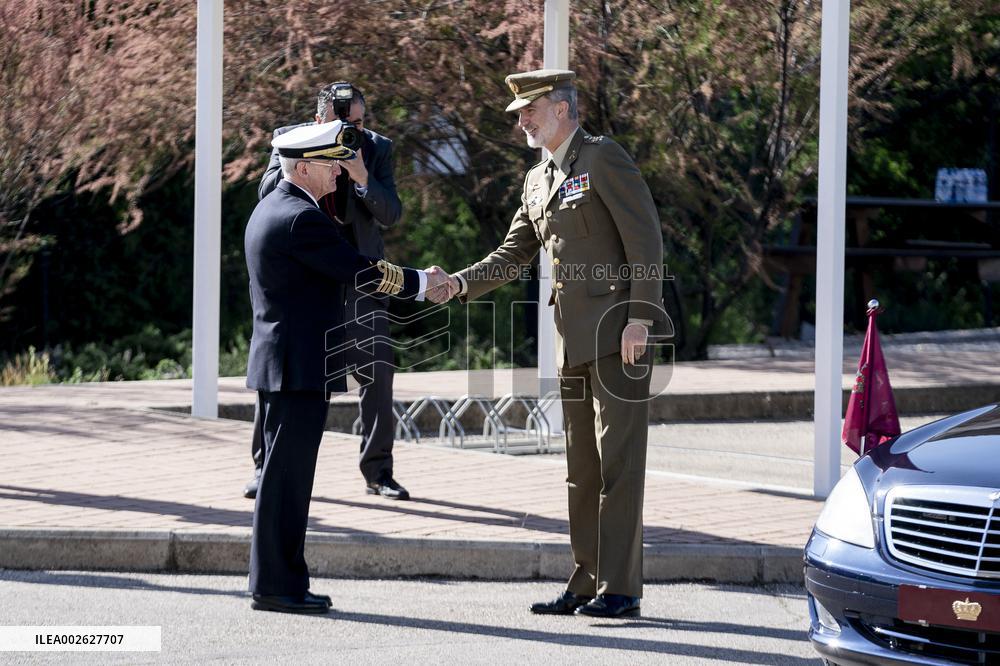 King Felipe Visits NATO's IED Center of Excellence - Madrid