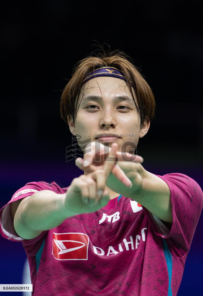 (SP)CHINA-CHENGDU-BADMINTON-THOMAS CUP-JAPAN VS GERMANY (CN)