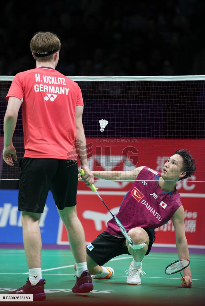 (SP)CHINA-CHENGDU-BADMINTON-THOMAS CUP-JAPAN VS GERMANY (CN)