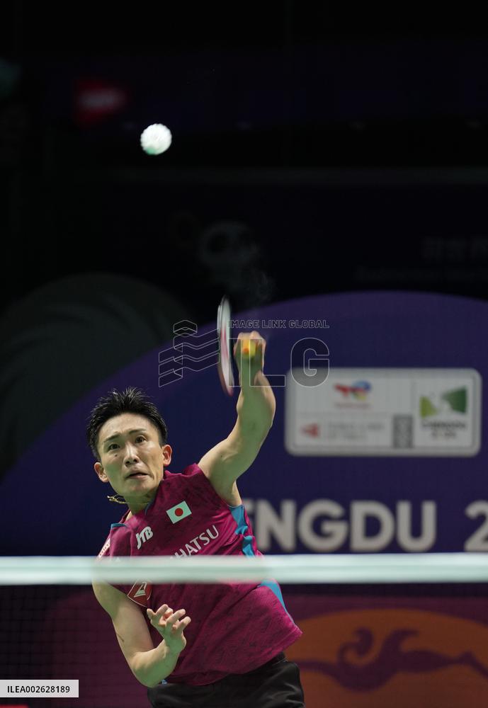 (SP)CHINA-CHENGDU-BADMINTON-THOMAS CUP-JAPAN VS GERMANY (CN)