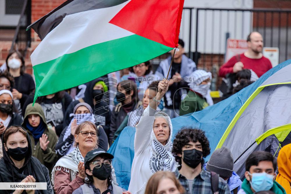 GW University Faces Ongoing Campus Protests - Washington