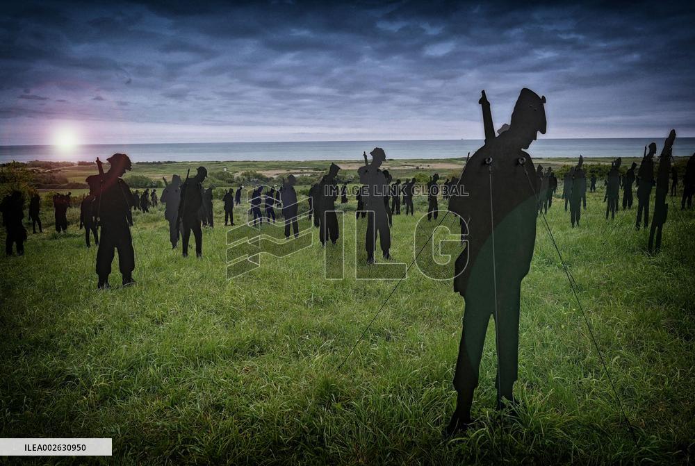 1,475 Silhouettes In Tribute To The Soldiers Of D-Day - Ver-Sur-Mer