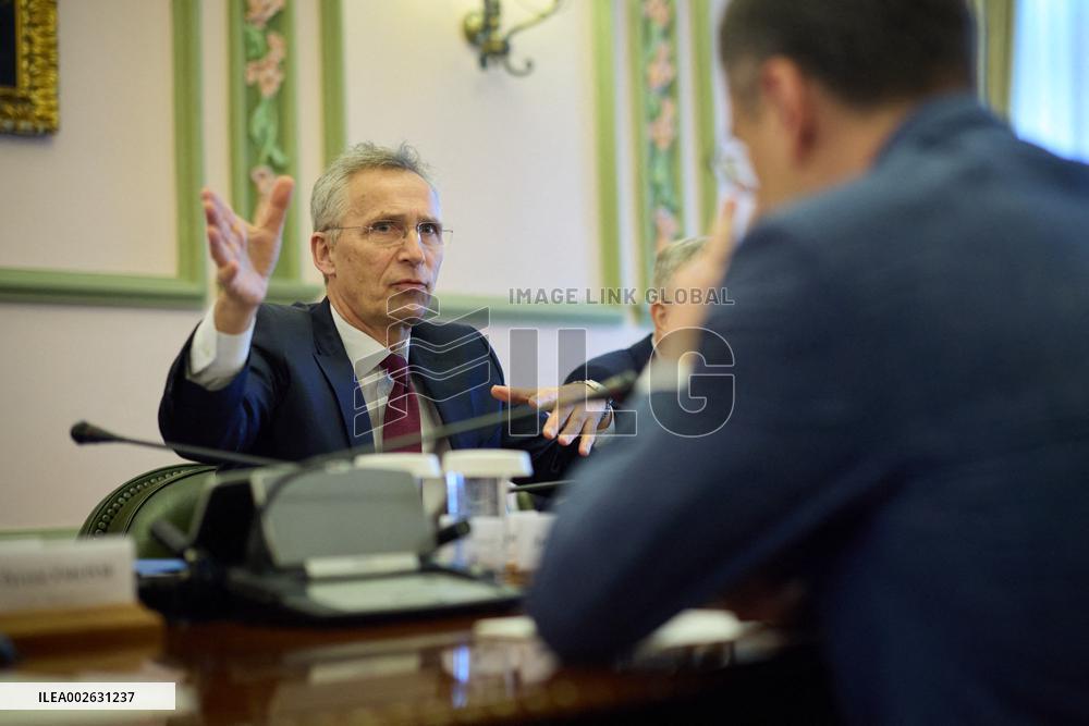 NATO Secretary General Stoltenberg Visits Kyiv
