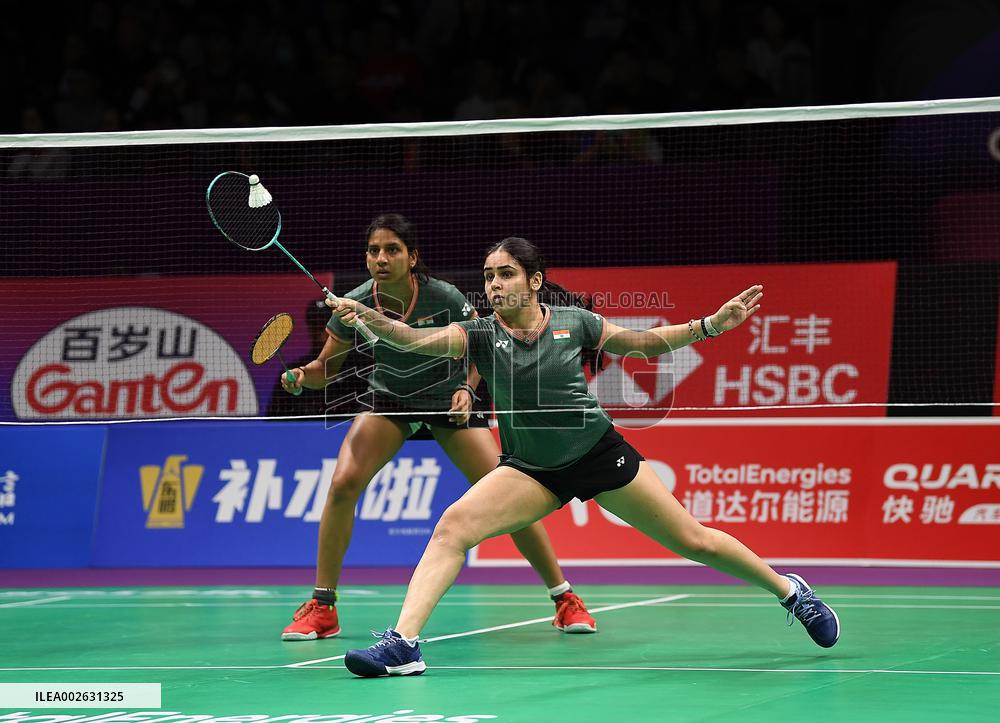 (SP)CHINA-CHENGDU-BADMINTON-UBER CUP-CHINA VS INDIA(CN)
