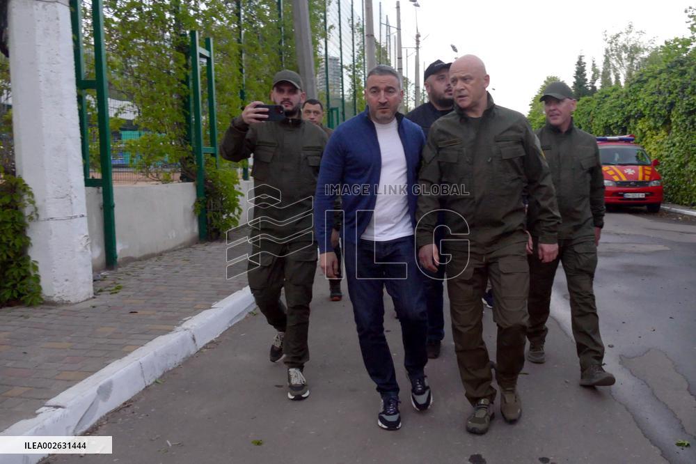 Russian missile attack on Odesa