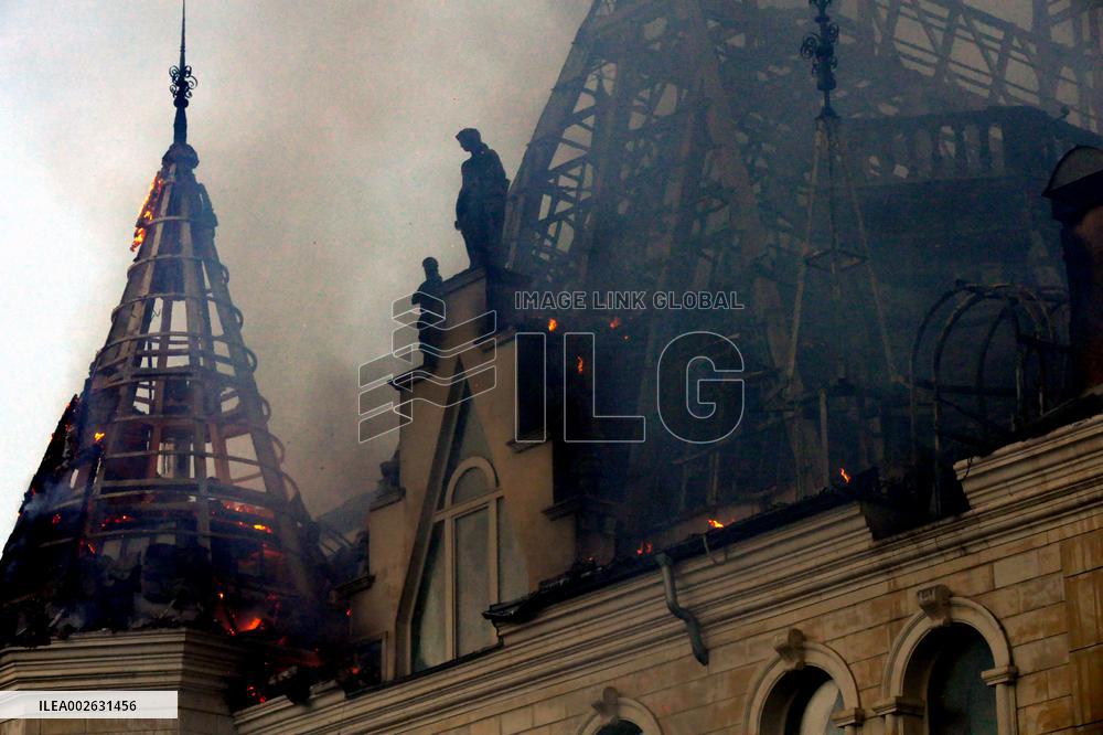 Russian missile attack on Odesa