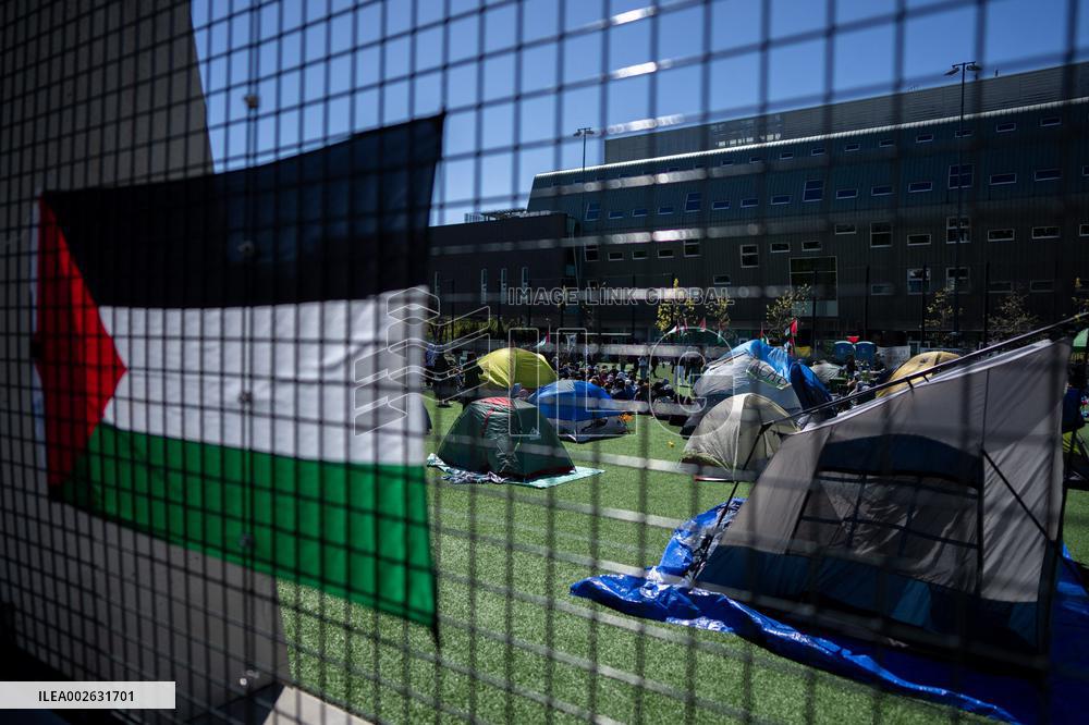 Students Set Up Anti-Israel Encampment - Vancouver