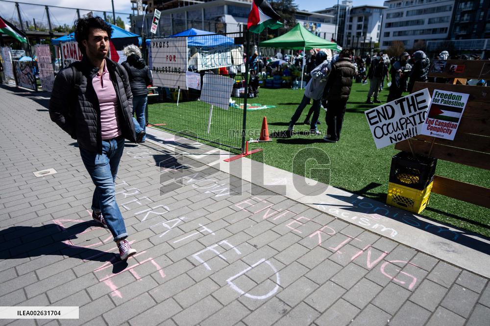 Students Set Up Anti-Israel Encampment - Vancouver