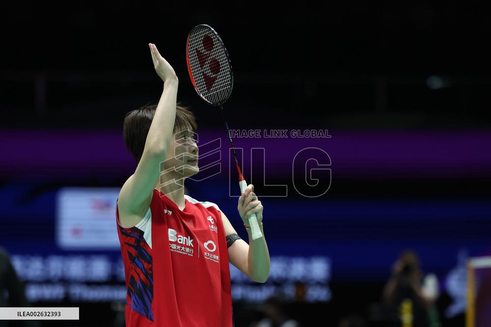 (SP)CHINA-CHENGDU-BADMINTON-UBER CUP-CHINA VS INDIA(CN)