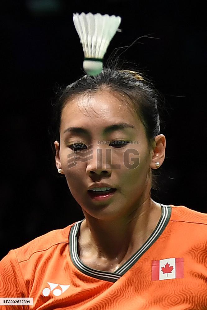 (SP)CHINA-CHENGDU-BADMINTON-UBER CUP-CAN VS SGP (CN)