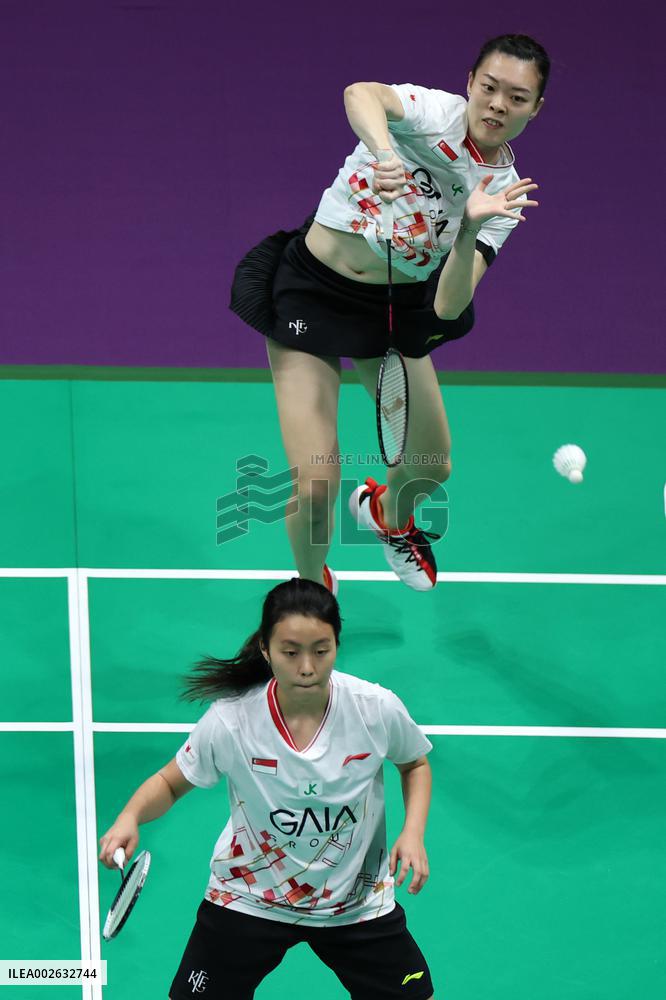 (SP)CHINA-CHENGDU-BADMINTON-UBER CUP-CAN VS SGP (CN)