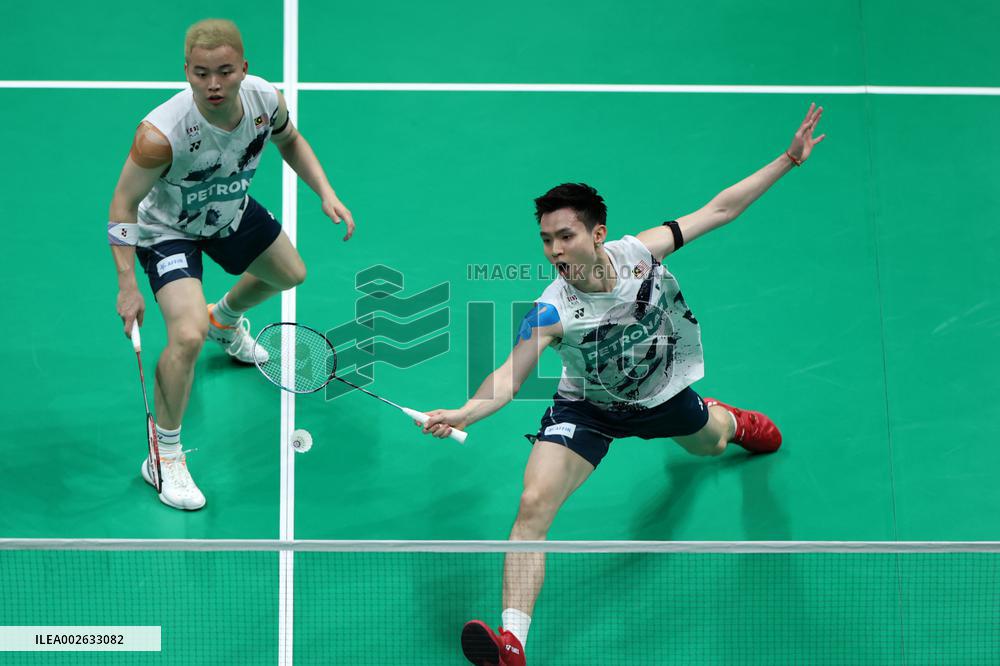 (SP)CHINA-CHENGDU-BADMINTON-THOMAS CUP-DENMARK VS MALAYSIA (CN)