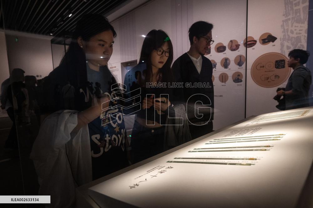 CHINA-HUBEI-WUHAN-BAMBOO SLIPS-EXHIBITION (CN)