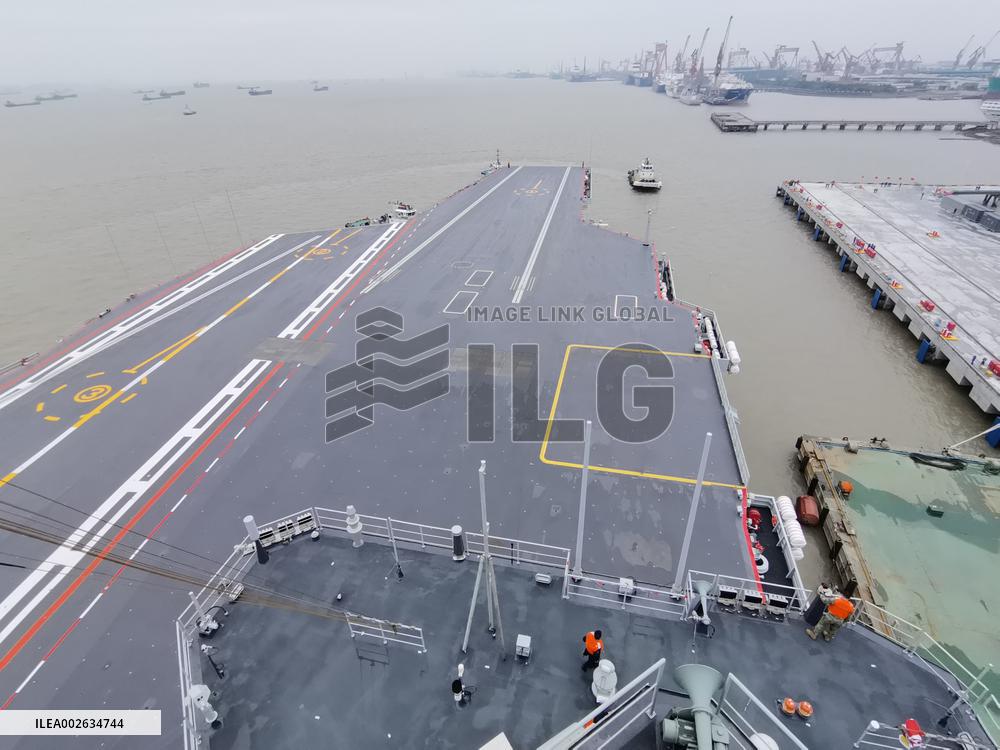 CHINA-SHANGHAI-AIRCRAFT CARRIER-FUJIAN-MAIDEN SEA TRIALS-DEPARTURE (CN)