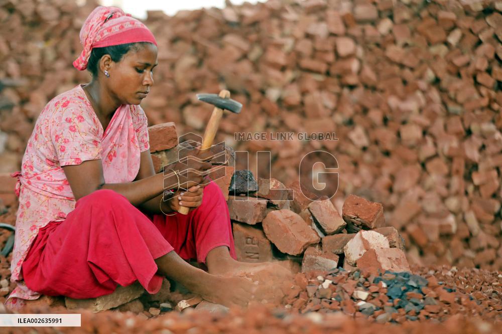 Brick Breaking Yard - Dhaka