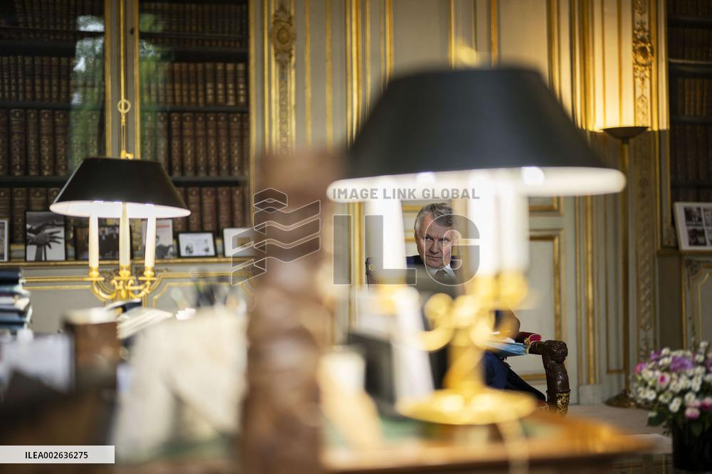 Eric Dupond-Moretti during an interview - Paris