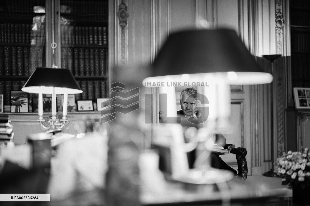 Eric Dupond-Moretti during an interview - Paris