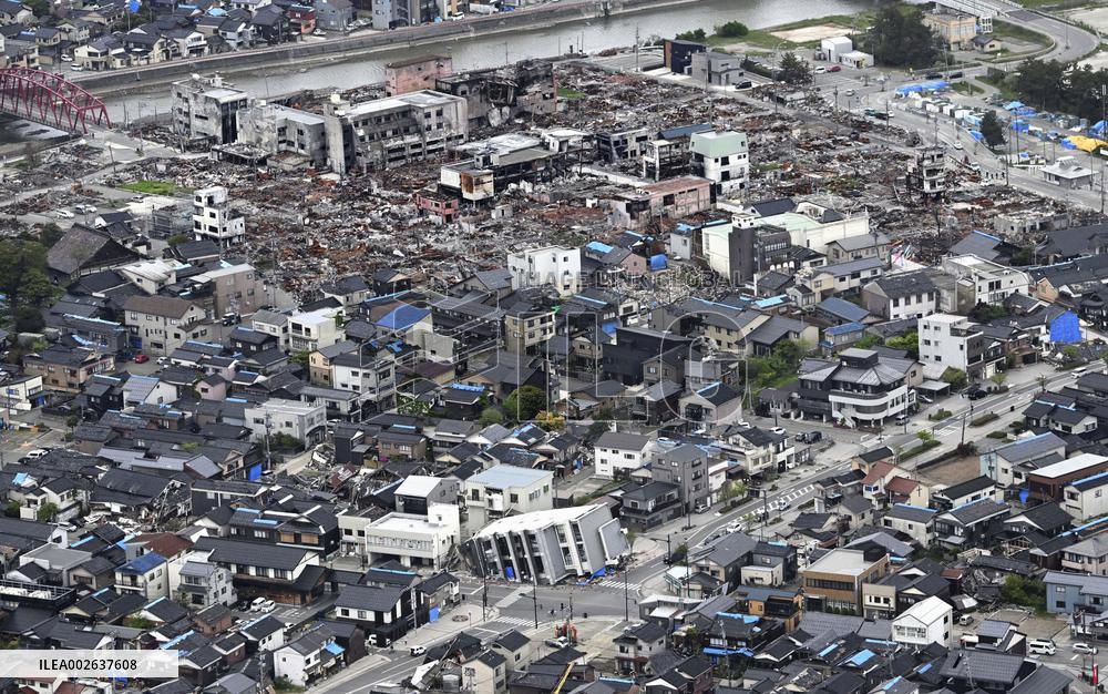 4 months after strong earthquake in central Japan