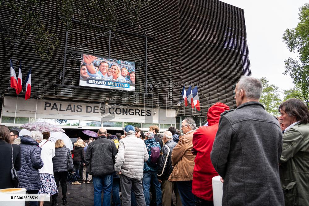 RN's campaign meeting to European elections - Perpignan