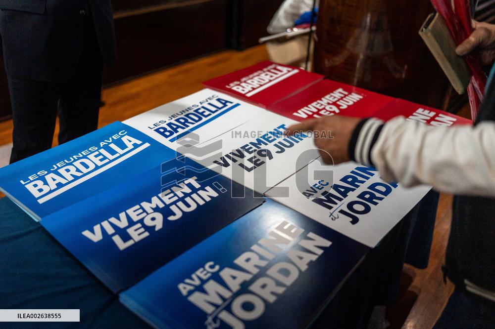 RN's campaign meeting to European elections - Perpignan