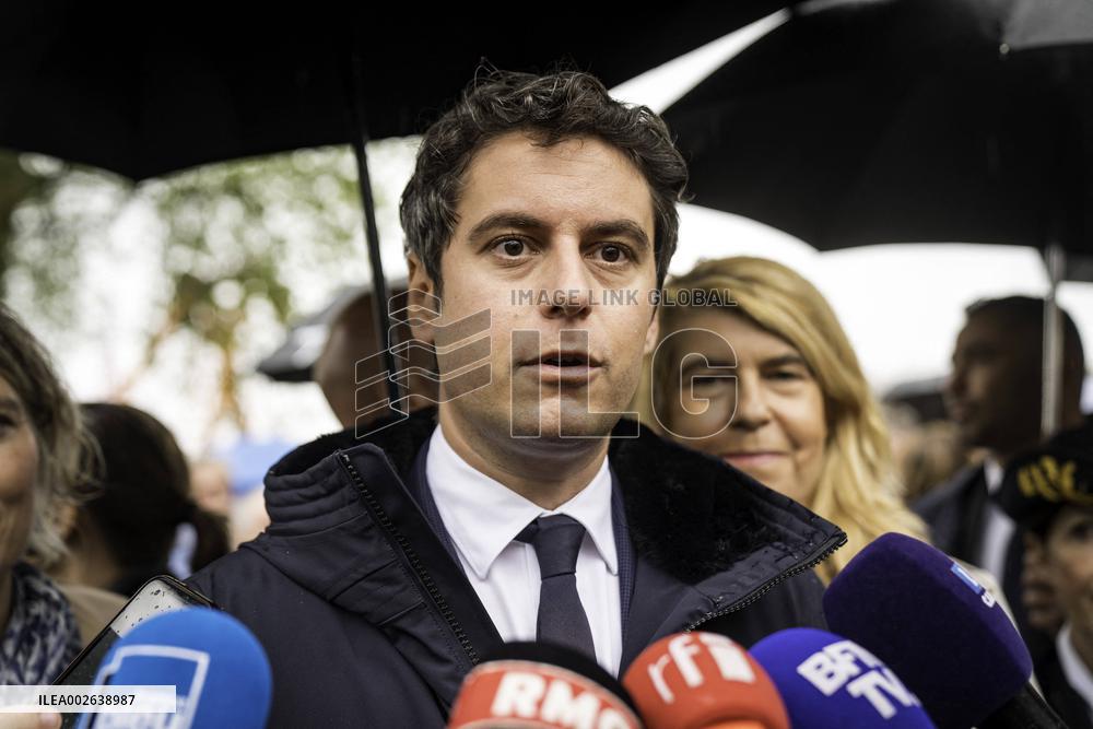 France : Gabriel Attal en visite a Beaugency