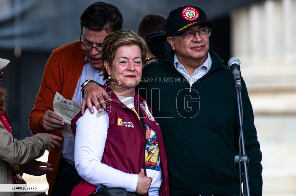 Labor Day Demonstrations in Support of Colombian President Gustavo Petro Reforms