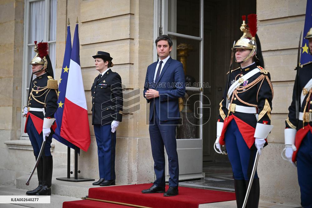 PM Attal And Japan's Counterpart Kishida Meet - Paris