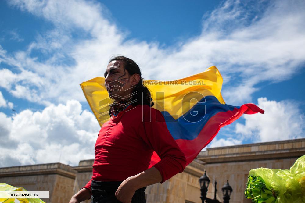 Labor Day Demonstrations in Support of Colombian President Gustavo Petro Reforms