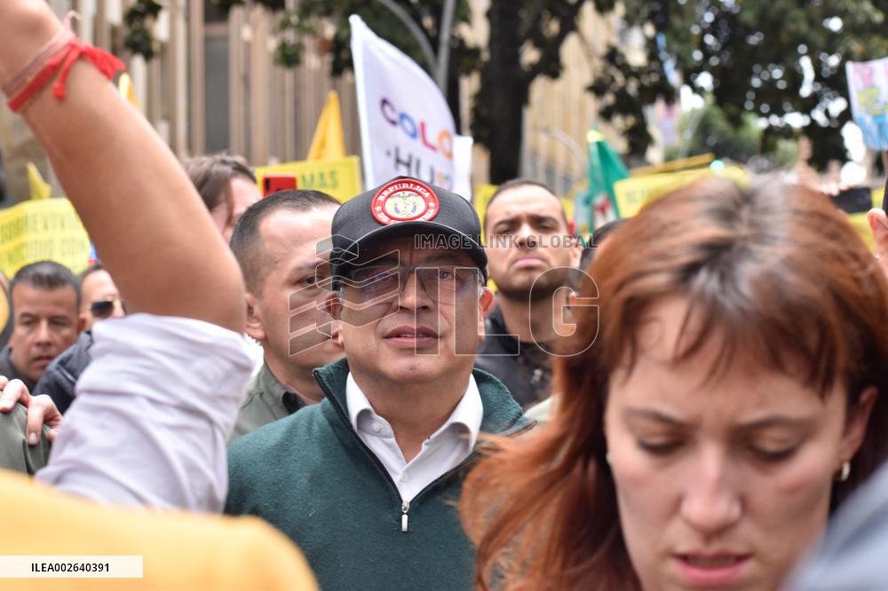 Labor Day Demonstrations in Support of Colombian President Gustavo Petro Reforms