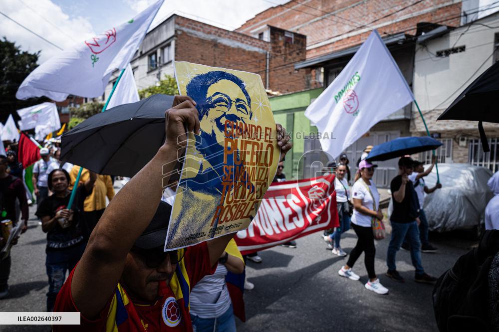 Labor Day Demonstrations in Support of Colombian President Gustavo Petro Reforms