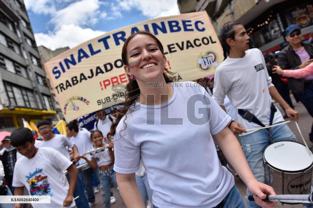 Labor Day Demonstrations in Support of Colombian President Gustavo Petro Reforms