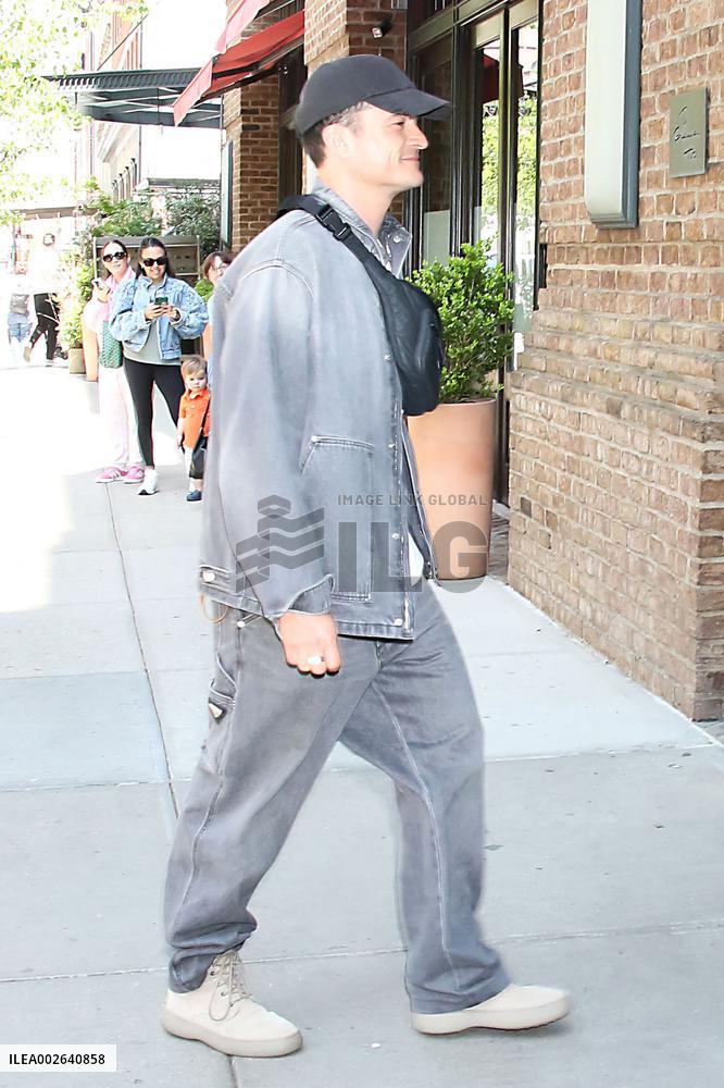 Orlando Bloom Outside Late Night With Seth Meyers - NYC