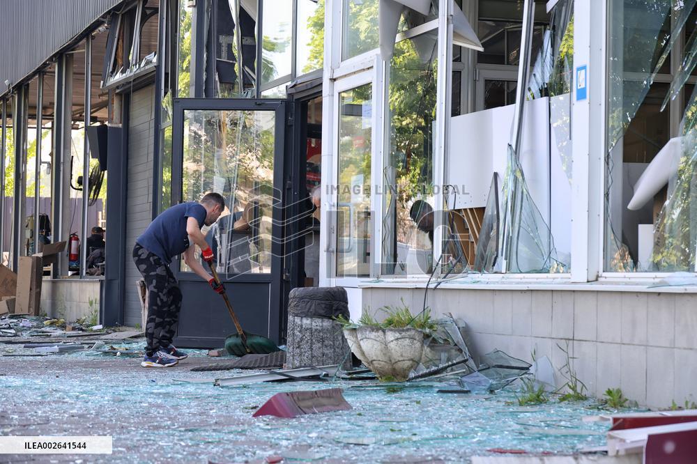 Odesa depot and cargo branch of postal company damaged by Russian missile attack