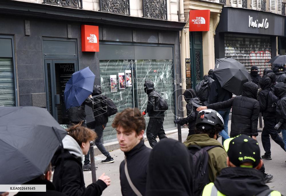 Demonstration and Annual Rally For Labour Day - Paris