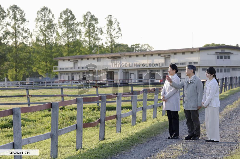 Japanese imperial family at farm
