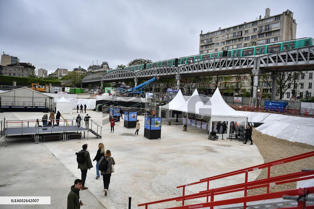 Inauguration of the Austerlitz basin in Paris FA
