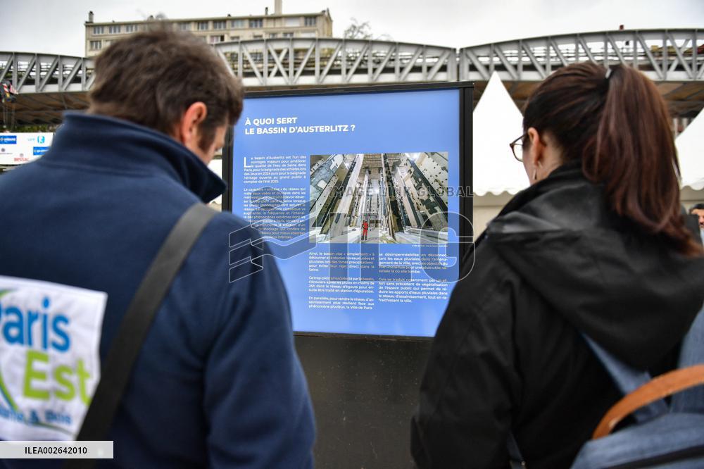 Inauguration of the Austerlitz basin in Paris FA