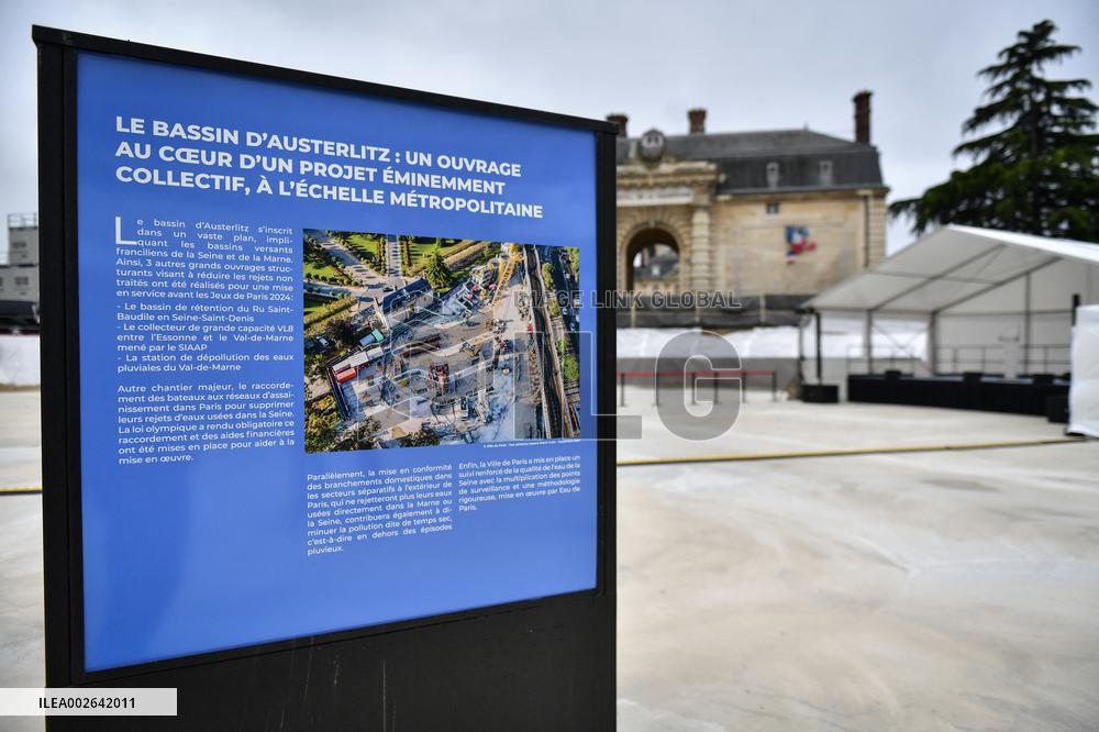 Inauguration of the Austerlitz basin in Paris FA