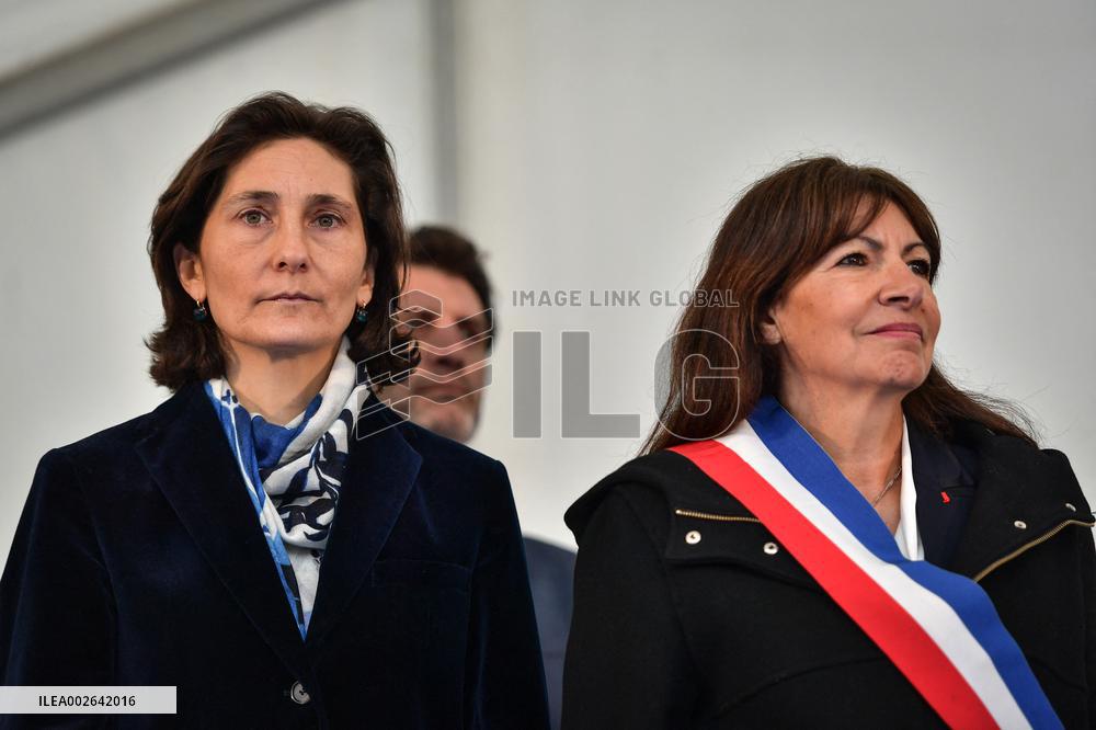 Inauguration of the Austerlitz basin in Paris FA