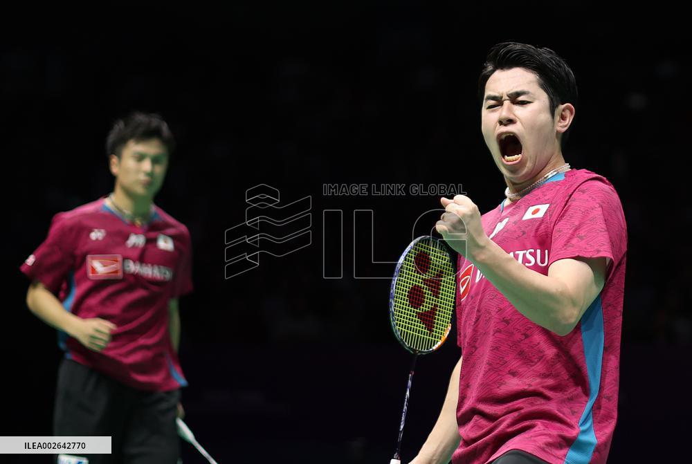 (SP)CHINA-CHENGDU-BADMINTON-THOMAS CUP-JPN VS MAS(CN)