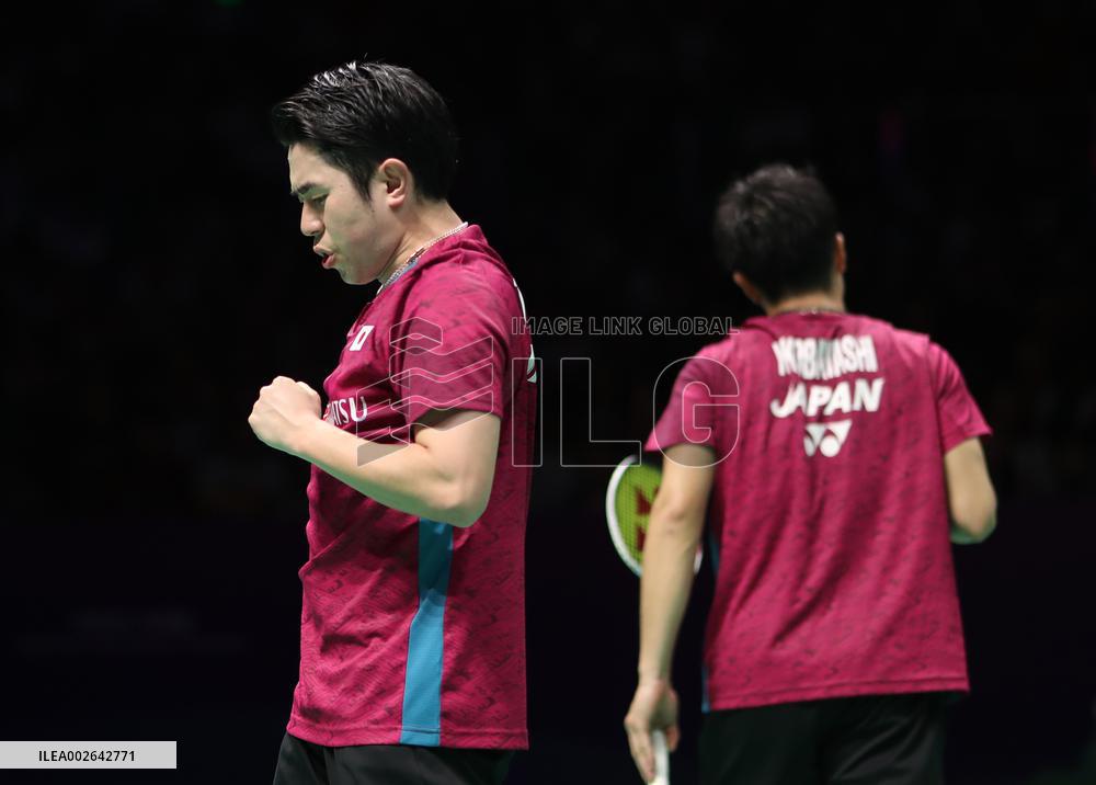 (SP)CHINA-CHENGDU-BADMINTON-THOMAS CUP-JPN VS MAS(CN)