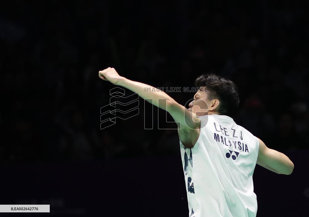 (SP)CHINA-CHENGDU-BADMINTON-THOMAS CUP-JPN VS MAS(CN)