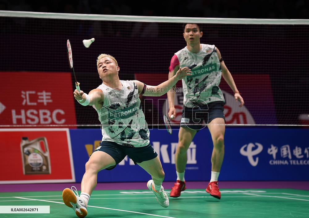 (SP)CHINA-CHENGDU-BADMINTON-THOMAS CUP-JPN VS MAS(CN)